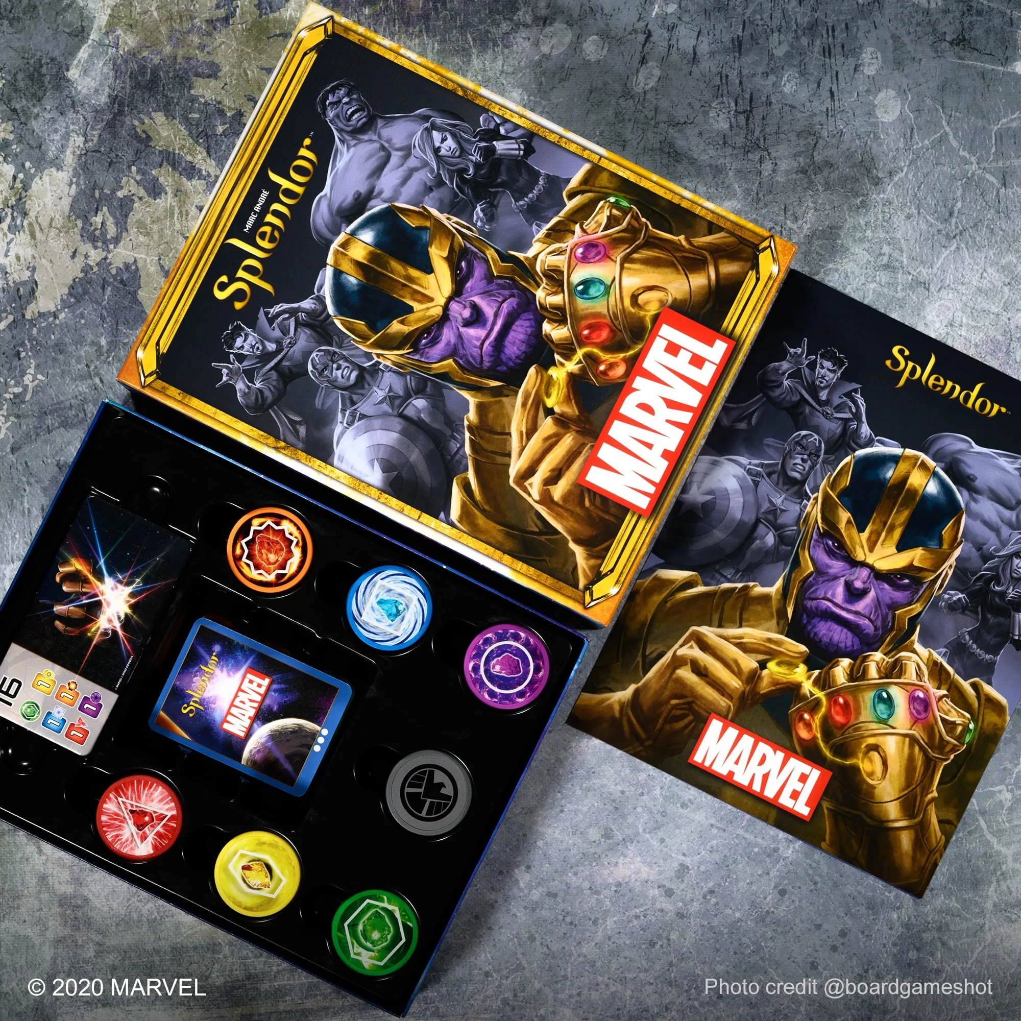 Splendor: Marvel Strategy Board Game for Ages 10 and up, from Asmodee