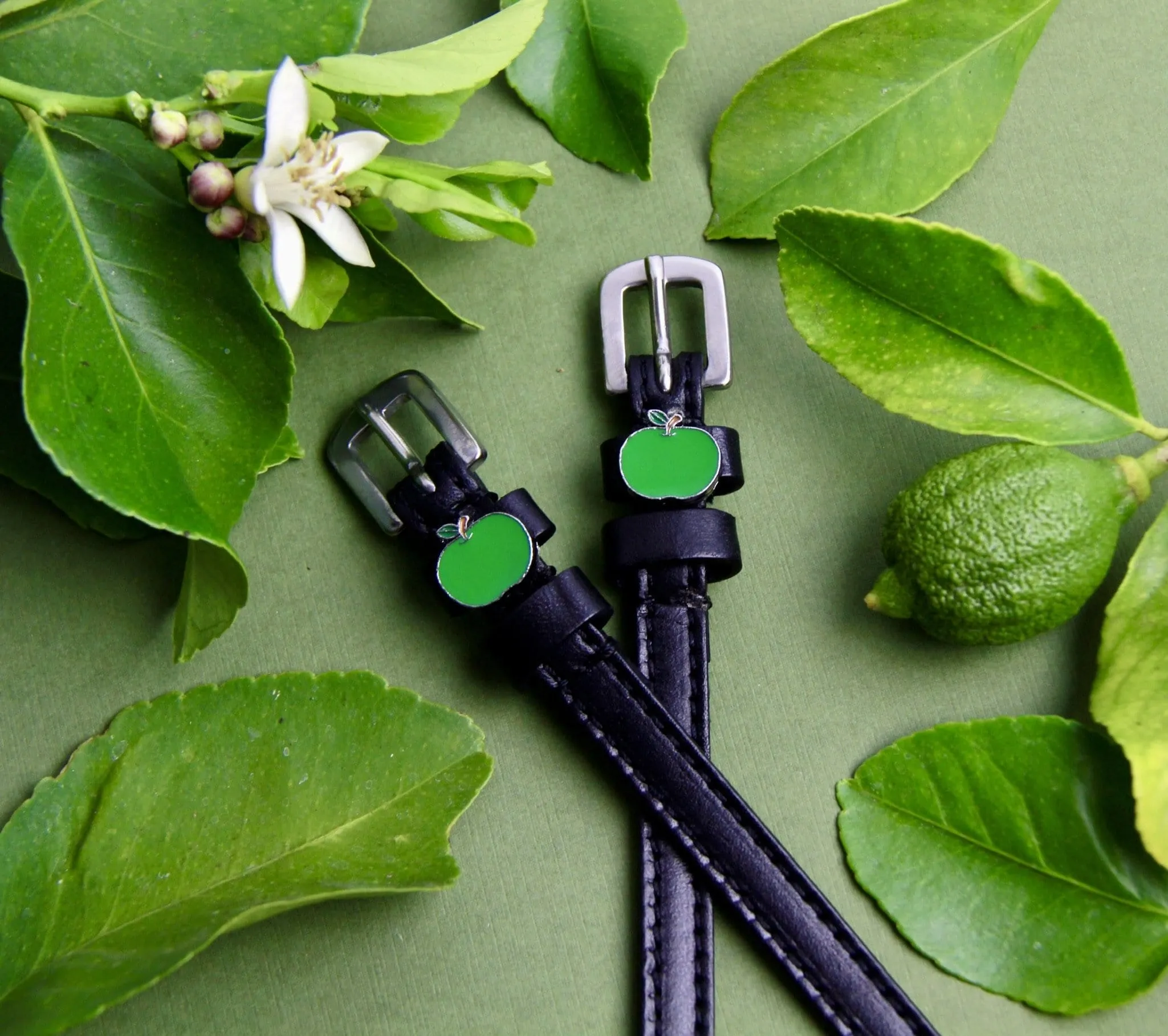 Spur Straps- Green Apple