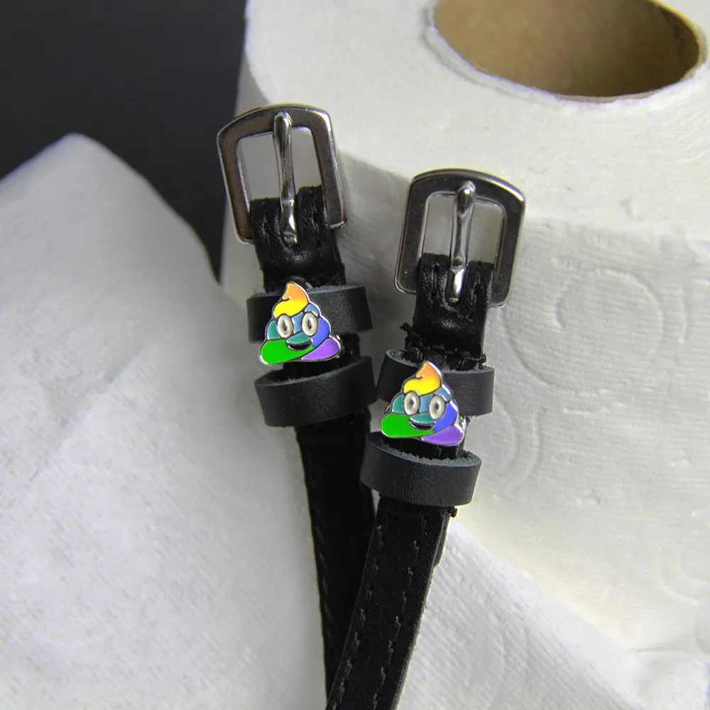 Spur Straps- Rainbow Poop