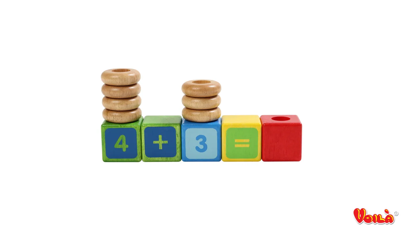 Stacking Numbers Wooden Mathematical Activity Set