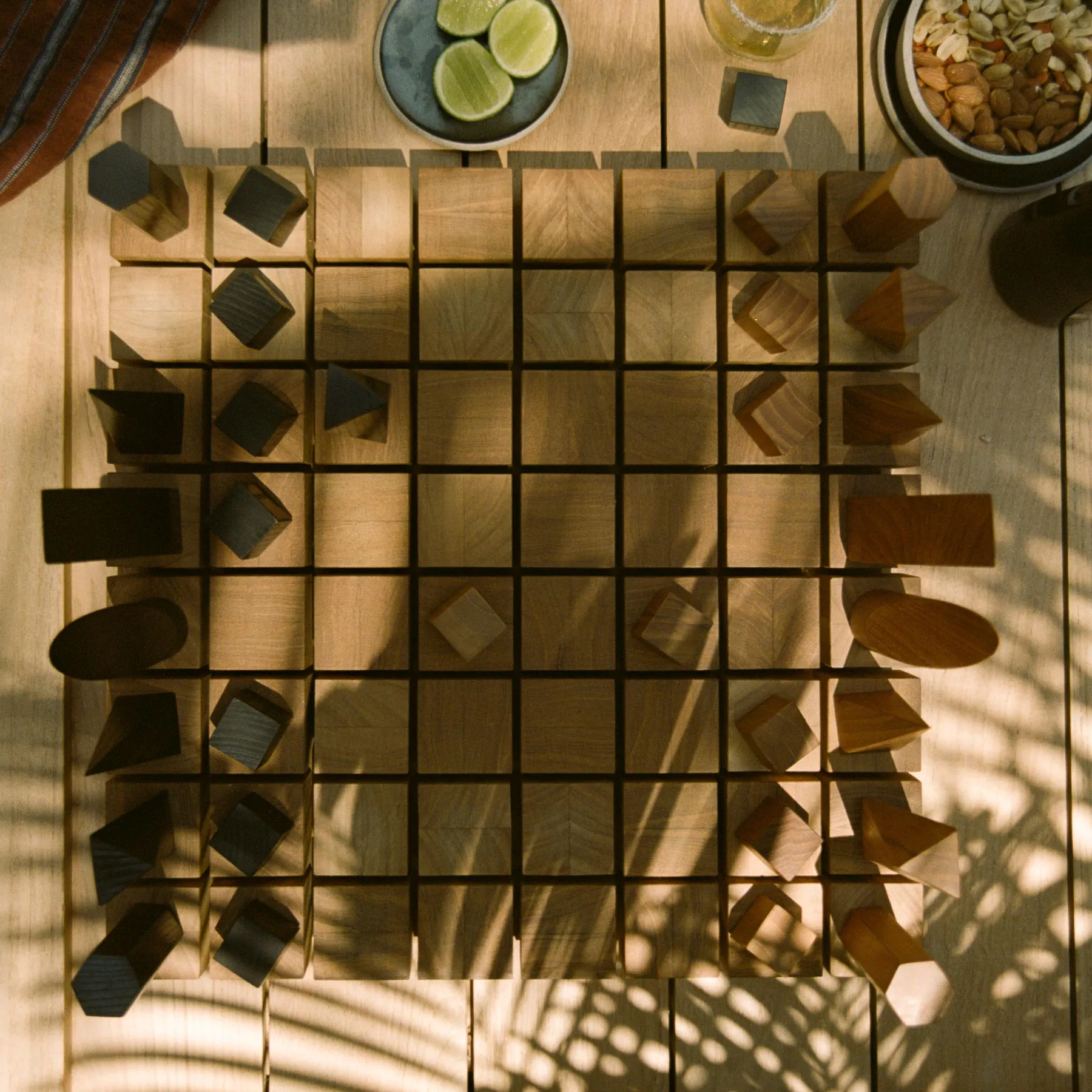 Teak Chess Board Set - Teak