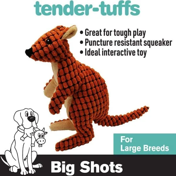 tender-tuffs Big Shots Kangaroo Plush Dog Toy