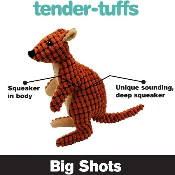 tender-tuffs Big Shots Kangaroo Plush Dog Toy