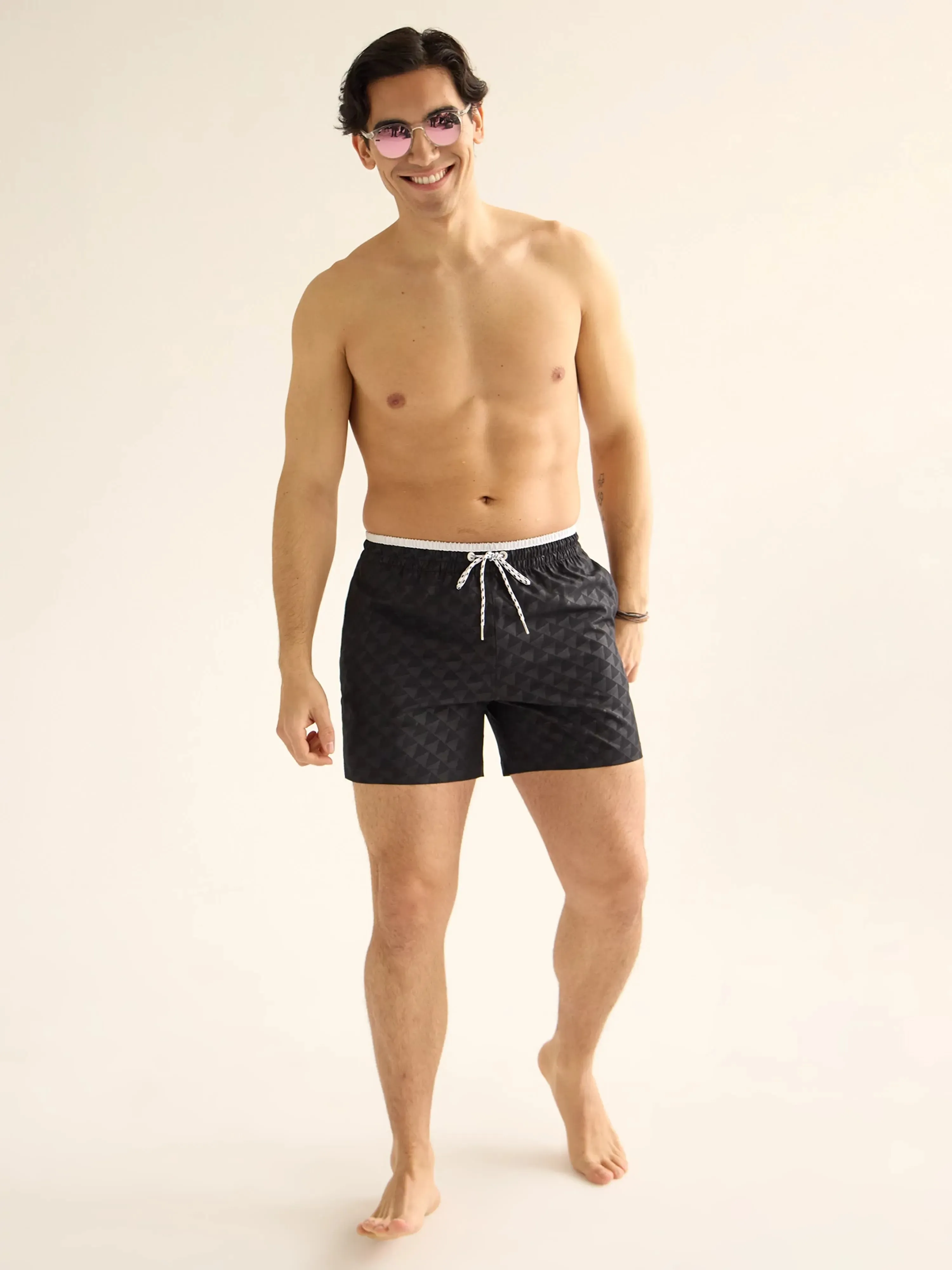 The Playing Chess 5.5" (Embossed Classic Swim Trunk)