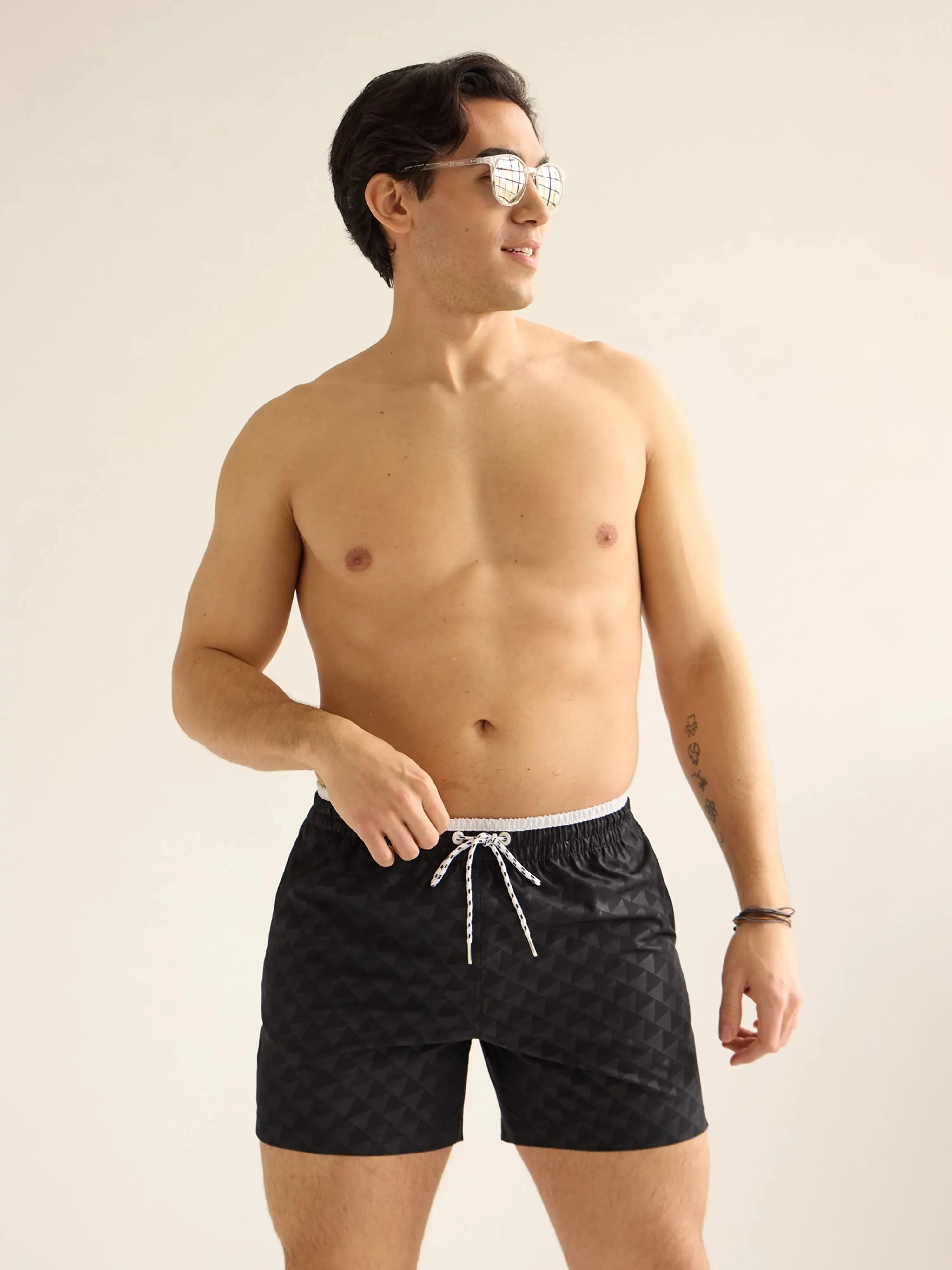 The Playing Chess 5.5" (Embossed Classic Swim Trunk)
