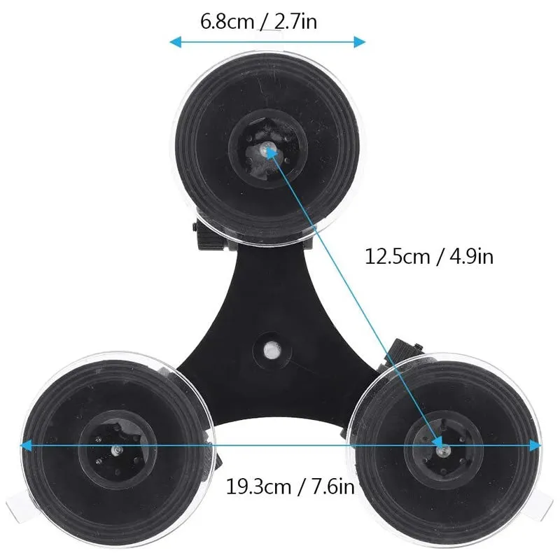 Triangle Action Camera Car Bracket Suction Cup Se091