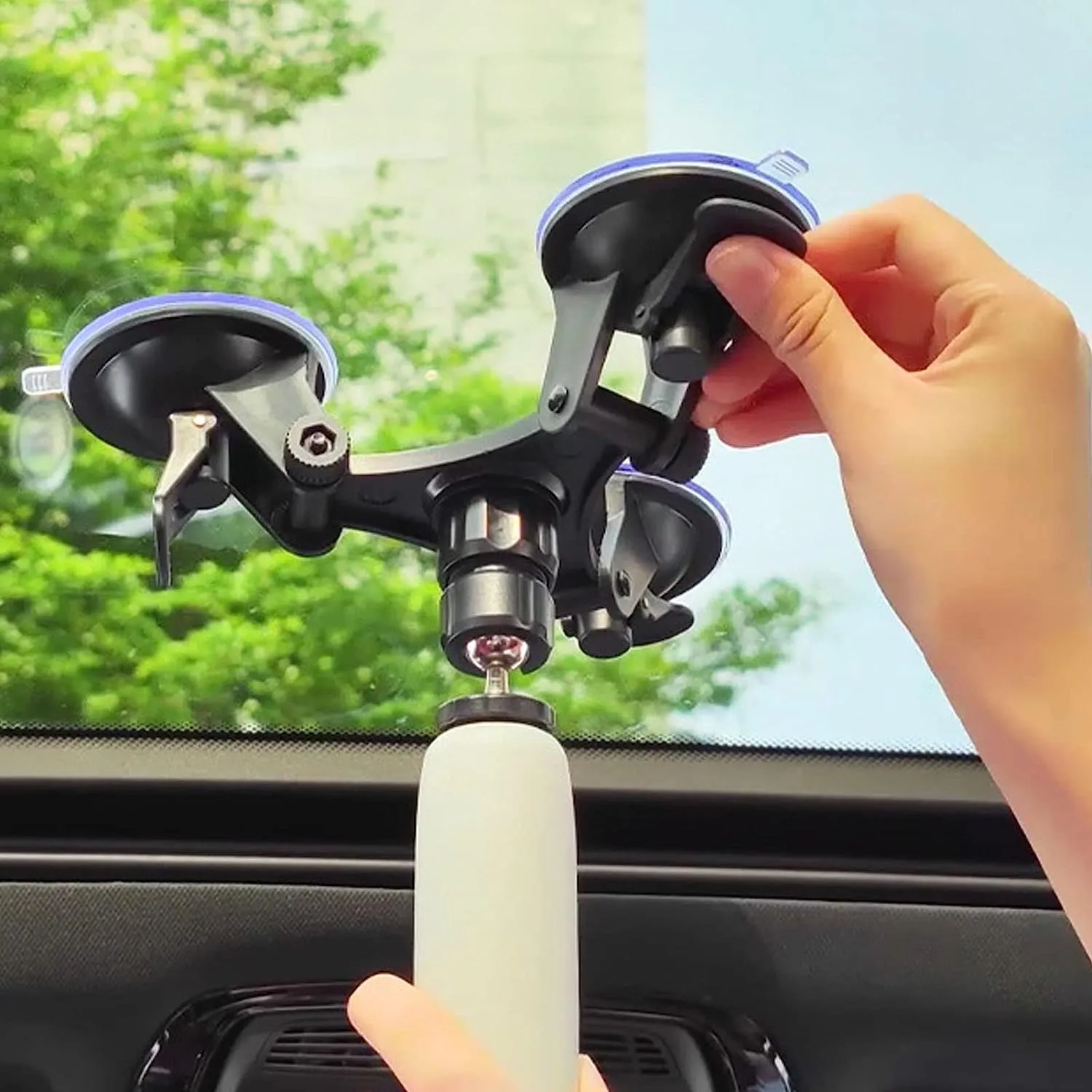 Triangle Action Camera Car Bracket Suction Cup Se091