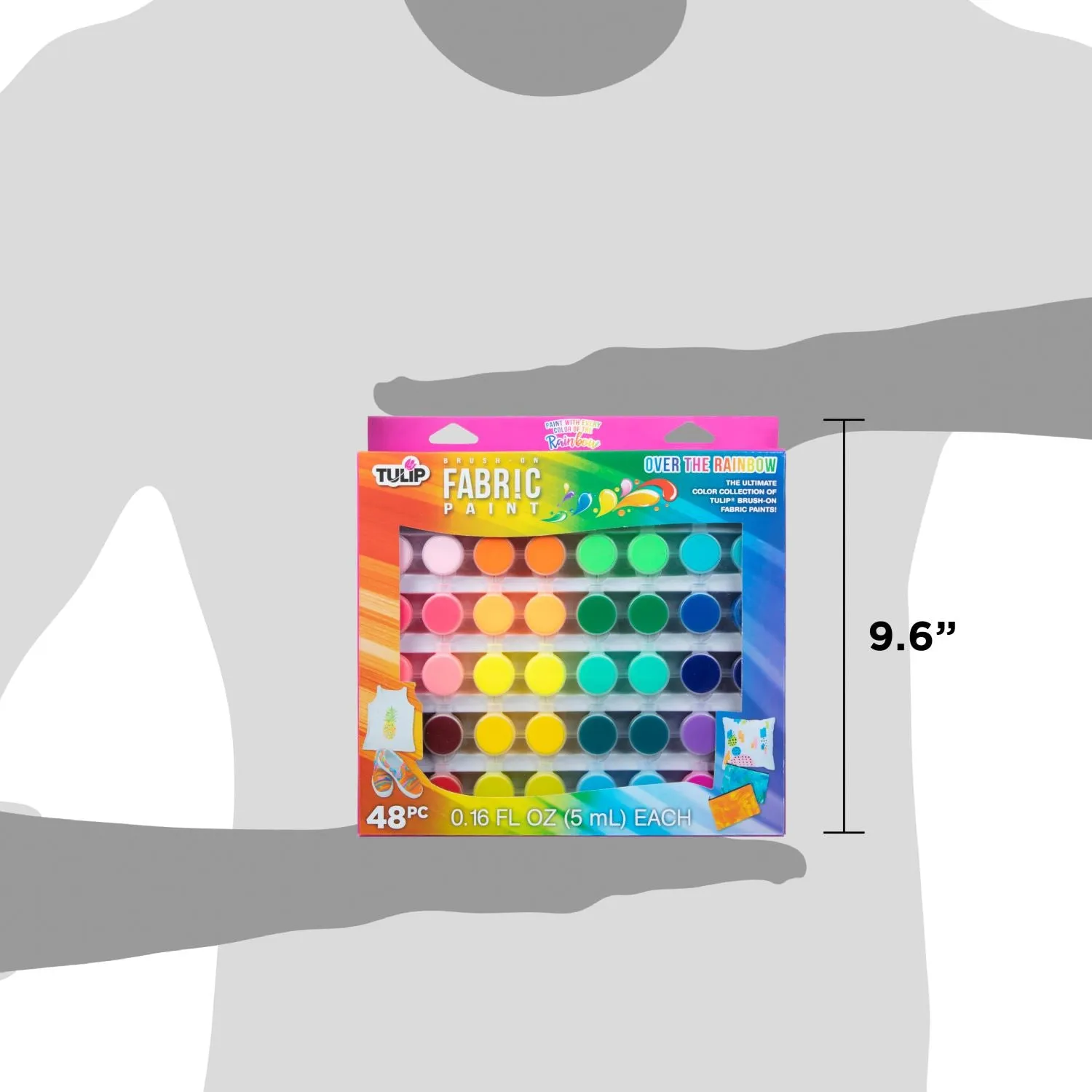 Tulip Brush-On Fabric Paint Over The Rainbow 48 Pack
