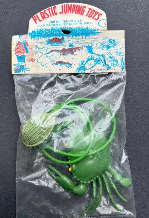 Vintage Jumping Crab Toy - Made in Hong Kong