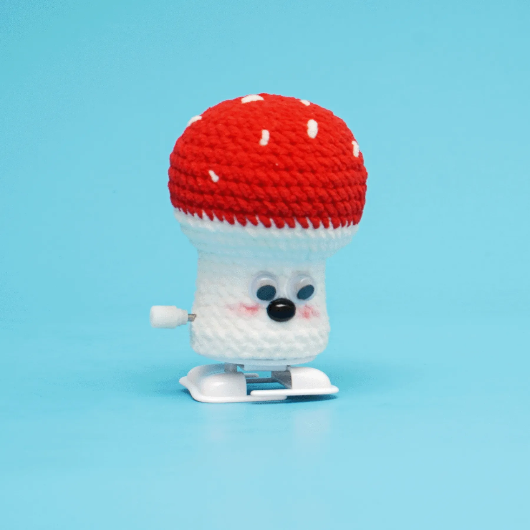 Walking Crafts Knitted Red Mushroom Vegetables Crochet Kit